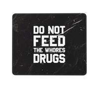 s'il Vous Plaît, Ne Donnez Pas De Drogue Aux Prostituées. Tapis De Souris Gaming Durable Mouse Pad Bords Cousus Tapis De Souris pour Jeu Voyage Maison 25X30Cm