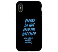 s'il Vous plaît, ne nourrissez Pas Le catcheur Funny Wrestling Coque pour iPhone X/XS