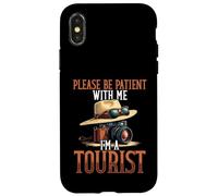 S'il vous plaît, soyez patient avec moi, je suis un touriste, des vacances amusantes Coque pour iPhone X/XS