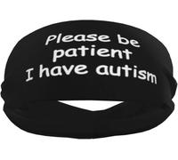 s'il Vous plaît Soyez Patient, J'Ai Un Bandeau de Sport autiste pour Hommes et Femmes pour Le Tennis, Le Basket-Ball, la Course à Pied, la Gym, l'entraînement