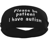 s'il Vous plaît Soyez Patient, J'Ai Un Bandeau de Sport autiste pour Hommes et Femmes pour Le Tennis, Le Basket-Ball, la Course à Pied, la Gym, l'entraînement