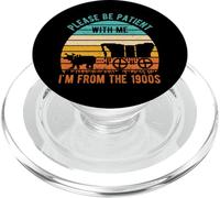 s'il Vous PLAÎT, Soyez Patient, Je suis des ANNÉES 1900 PopSockets PopGrip pour MagSafe