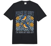 s'il Vous plaît, taisez-Vous, j'utilise l'application My Bird, Backyard Birdwatching Comfort Colors Adult Heavyweight T-Shirt