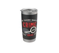 S'il y a eu un crime, je vais le résoudre Forensic Science CSI Gobelet isotherme en acier inoxydable double paroi