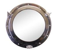 Sila Miroir hublot argenté 40 cm