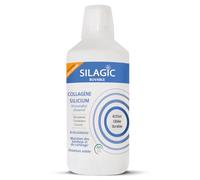 Silagic - Collagène & Silicium Organique - Avec Chondroïtine, Glucosamine & Curcuma - Articulations Sensibles - Confort Articulaire & Ossature Renforcée - Buvable 1L