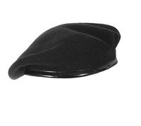 SILAK Béret Parisien iconique - Casquette style militaire, mode inspirée du Che Guevara, béret français en laine pour homme et femme, noir, Taille unique