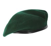 SILAK Béret Parisien iconique - Casquette style militaire, mode inspirée du Che Guevara, béret français en laine pour homme et femme, vert, Taille unique