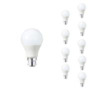 SILAMP Ampoule LED B22 9W 220V A60 180° (Pack de 10) - Blanc Neutre 4000K - 5500K