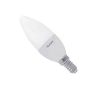 SILAMP Ampoule LED E14 8W 220V C37 180° - Blanc Neutre 4000K - 5500K