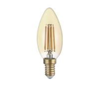 SILAMP Ampoule LED E14 Filament 4W C35 Bougie - Blanc Chaud 2300K - 3500K