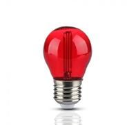 SILAMP Ampoule LED E27 Filament 2W G45 Rouge