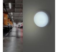 SILAMP Applique LED Murale 20W Blanche Ronde IP65 - Blanc Froid 6000K - 8000K