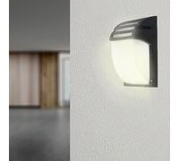 SILAMP Applique Murale Noire LED IP44 pour ampoule E27