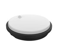 SILAMP Hublot LED Extérieur Rond 10W IP54 Noir avec détecteur de mouvement - Blanc Neutre 4000K - 5500K