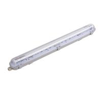 SILAMP Kit de Réglette LED étanche + Tube Néon LED 60cm T8 9W - Blanc Froid 6000K - 8000K