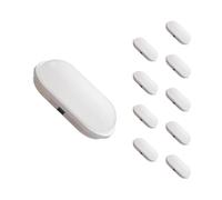 SILAMP Pack de 10 - Applique LED Murale 20W Blanche Ovale IP65 - Blanc Neutre 4000K - 5500K