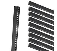 SILAMP Pack de 10 - Réglette Suspendue LED 120cm 35W Noir - Blanc Froid 6000K - 8000K