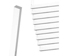 SILAMP Pack de 10 - Réglette Suspendue LED Large 120cm 35W Blanc - Blanc Neutre 4000K - 5500K
