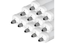 SILAMP Pack de 12 - Réglette LED étanche 150cm 48W IP65 120lm/W Interconnectable - Blanc Froid 6000K - 8000K