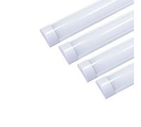SILAMP Pack de 4 - Réglette LED 90cm 24W - Blanc Neutre 4000K - 5500K