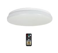 Plafonnier LED 18W IP44 avec Détecteur et Télécommande - Blanc Neutre 4000K - 5500K