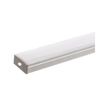 SILAMP Profilé Aluminium 2m pour Ruban LED Double Rangée - Couvercle Blanc Opaque