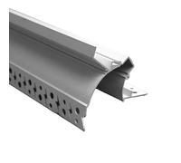 SILAMP Profilé Aluminium Blanc 2m pour Ruban LED simple pour Faux-Plafond