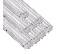 SILAMP Réglette LED étanche Double pour Tubes LED T8 150cm IP65 (boitier vide) (pack de 8)