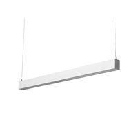 SILAMP Réglette Suspendue LED Large 120cm 35W Argent - Blanc Neutre 4000K - 5500K