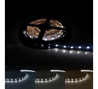 SILAMP Ruban LED 12V 5M 5050 IP20 60LED/m - Blanc Froid 6000K - 8000K