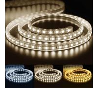 SILAMP Ruban LED 220V 5050 IP65 60LED/m (Vendu sur mesure au mètre) - Blanc Froid 6000K - 8000K