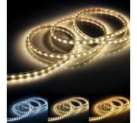 SILAMP Ruban LED 220V IP65 2835 120LED/m (Vendu sur mesure au mètre) - Blanc Chaud 2300K - 3500K