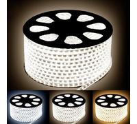SILAMP Ruban LED 220V Recoupable 5050 50M IP65 60LED/m - Blanc Chaud 2300K - 3500K
