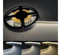 SILAMP Ruban LED 5M 24V 2835 IP20 Double Rangée 240LED/m - Blanc Froid 6000K - 8000K