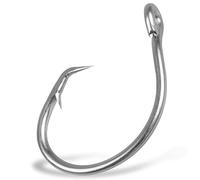 Silanon Lot de 2 hameçons circulaires en acier inoxydable pour poisson-chat, bassin, thon, taille 8/0-18/0, Mixte, 11/0 80PCS