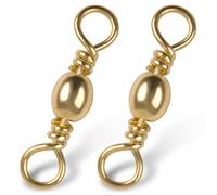 SILANON Lot de 60 émerillons en cuivre doré avec anneau solide pour pêche en eau douce Tailles 1, 2, 6, 8, 10 (10 # 120 pièces)