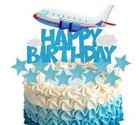 Silars Decoration Gateau Anniversaire d'avion, 11pcs Gateau Topper Jeux Video Cake Topper Avion Décoration, Deco Gateau d'avion pour d'anniversaire sur le Thème des Avion, Fête
