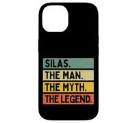 Silas The Man The Myth The Legend Citation Humoristique personnalisée Coque pour iPhone 14