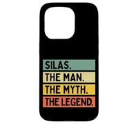 Silas The Man The Myth The Legend Citation Humoristique personnalisée Coque pour iPhone 15 Pro