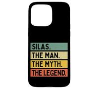 Silas The Man The Myth The Legend Citation Humoristique personnalisée Coque pour iPhone 15 Pro Max