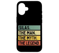 Silas The Man The Myth The Legend Citation Humoristique personnalisée Coque pour iPhone 16