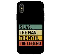 Silas The Man The Myth The Legend Citation Humoristique personnalisée Coque pour iPhone X/XS