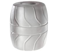 SilaSkin - Anneau et allongeur pour testicules - silicone extensible - blanc