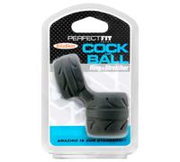 SilaSkin - Cockring pénis et testicules - silicone noir