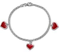 SilberDream 16,5cm Bracelet enfants rouge Coeur Bijoux en argent véritable D2SDA010