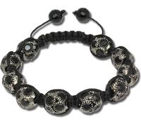 SilberDream 18-23cm Shamballa bracelet dames argent 10 boules zirconia D2SDA926