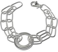 SilberDream 18,5cm bracelet en argent anneaux mat argent femmes bijoux de bras D2SDA419