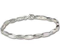 SilberDream 18,5cm bracelet en argent ovale mat argent femmes bijoux de bras D2SDA403