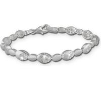 SilberDream 18,8cm bracelet en argent ovale scintillant blanc femmes bijoux de bras D2SDA444W